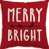 Christmas Pillowcase Linen Print Elk Snowman Home Decoration Sofa Cushion Cover