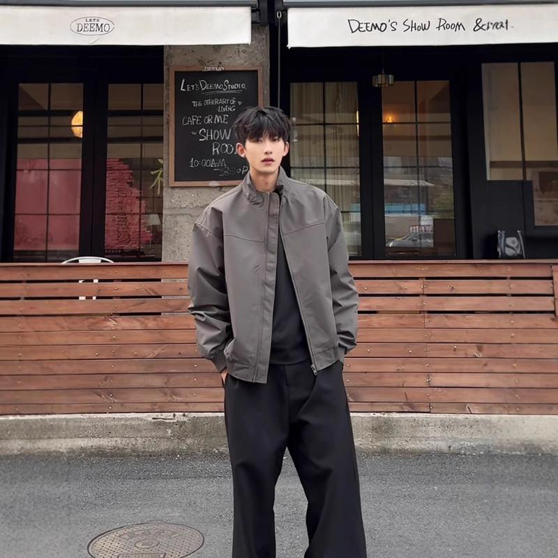 American Coach Men's Jacket Handsome Silhouette Three-proof Stand-up Collar Baseball Uniform