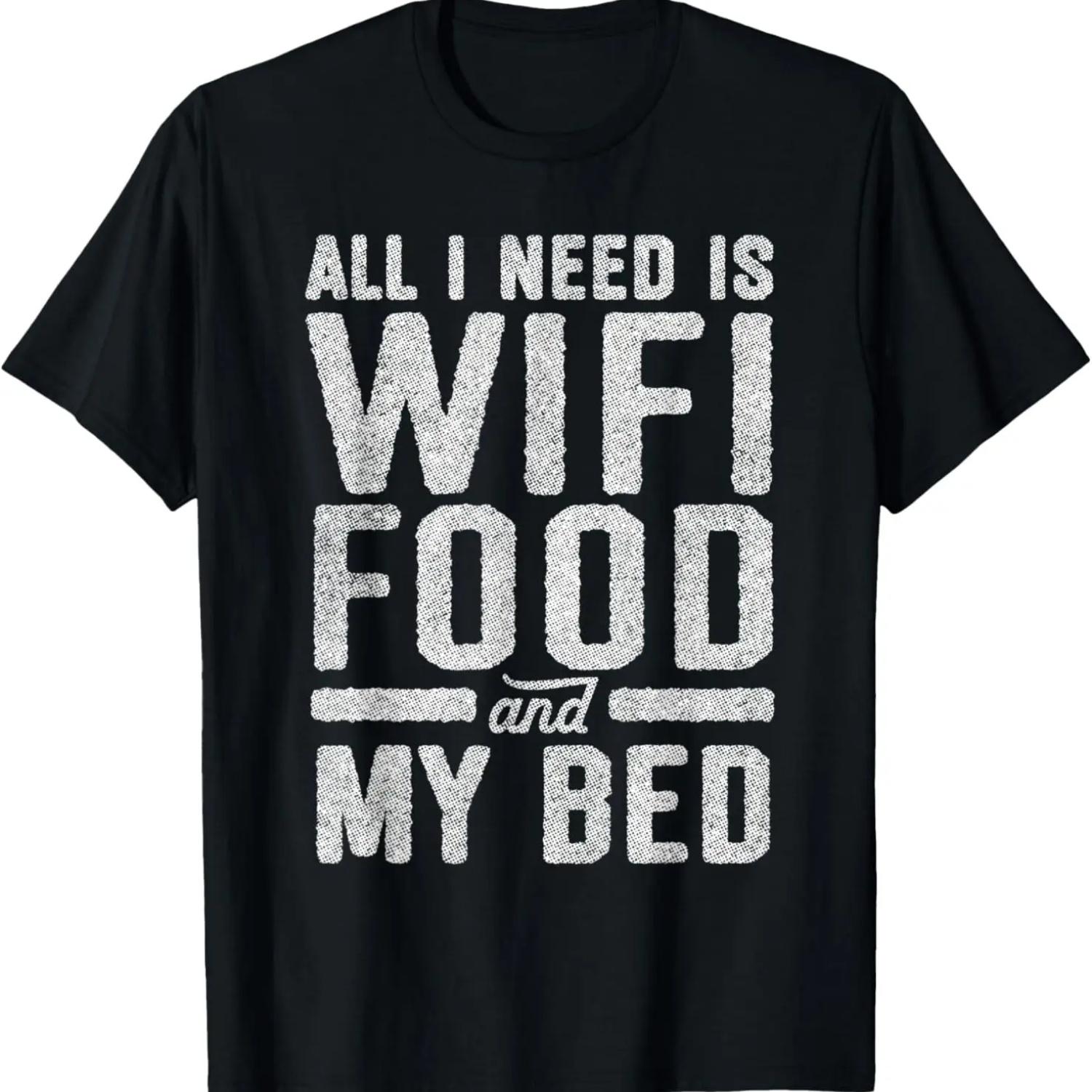 Home Is Where Wifi Connects Automatically Computer Fun Gift T-Shirt S