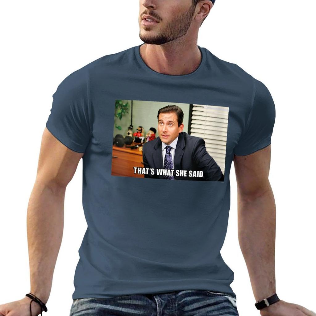 Das Büro Michael Meme Thats what she said T-Shirt Schnelltrocknendes Reise-T-Shirt