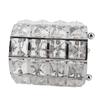 Rounded Crystal Glass Crystal Glass Cosmetic Organizer Cosmetic Storage Bucket  Pen Pencil Storage