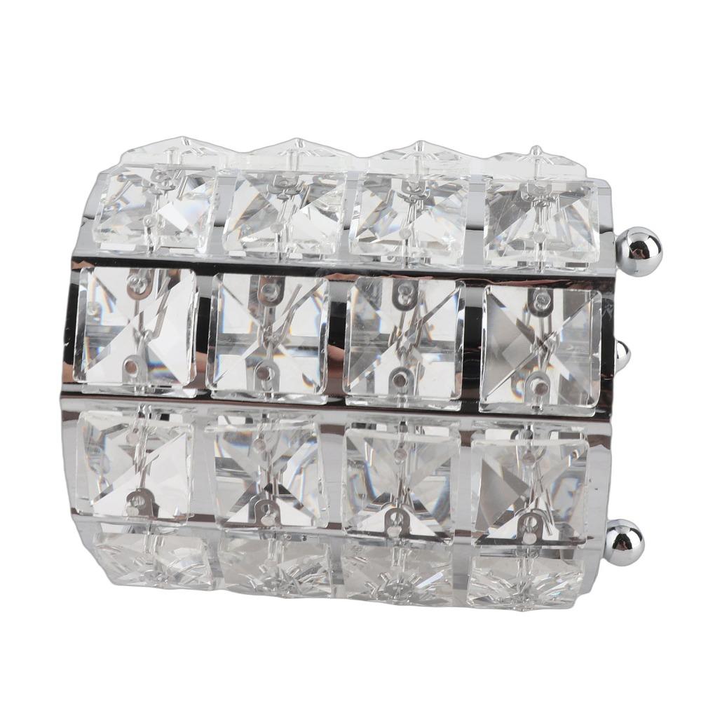 Rounded Crystal Glass Crystal Glass Cosmetic Organizer Cosmetic Storage Bucket  Pen Pencil Storage