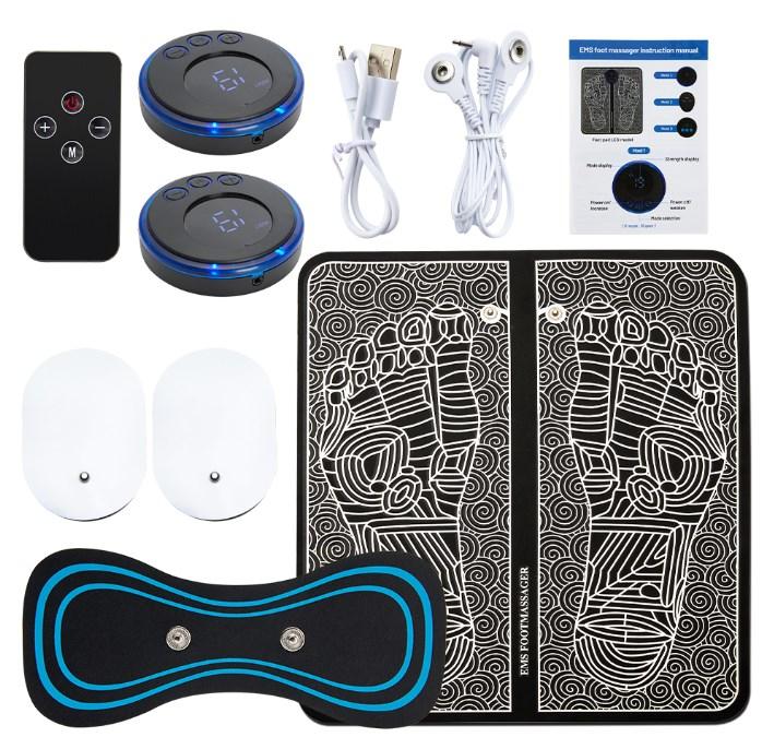 Ems Foot Massage Mat Electric Foot Massager Pad Acupressure Reflexology Muscle Stimulator Relax Feet Masajeador Pad