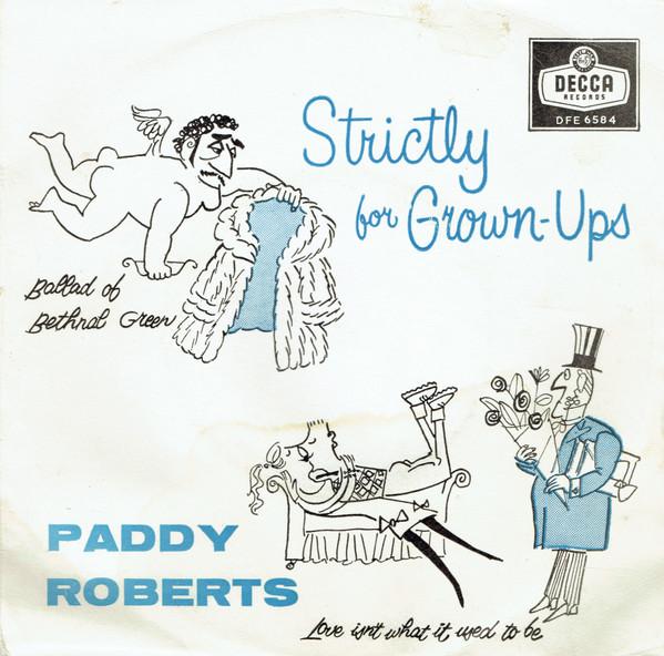 

7inch Record PADDY ROBERTS Strictly For GrownUps DFE6584 Decca 1959 UK Jazz Used