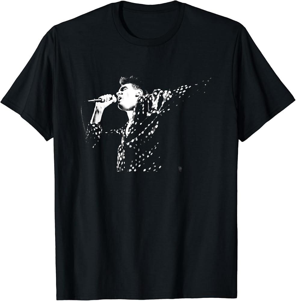 Morrissey Of The Smiths Live 1985 By Stephen Wright Maglietta Unisex