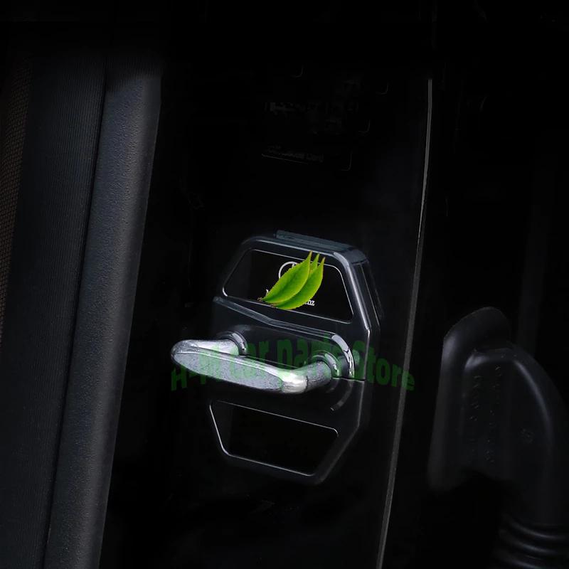 

Автомобильная дверная крышка замка Внутренняя защитная отделка для Mercedes Benz C Class W205 E E300L E260L GLC C260L Автомобильный стиль