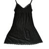 Women's Nightgown Thin Shoulder Lace Trim Soft Straps V Neck Breathable Sleepwear Loose