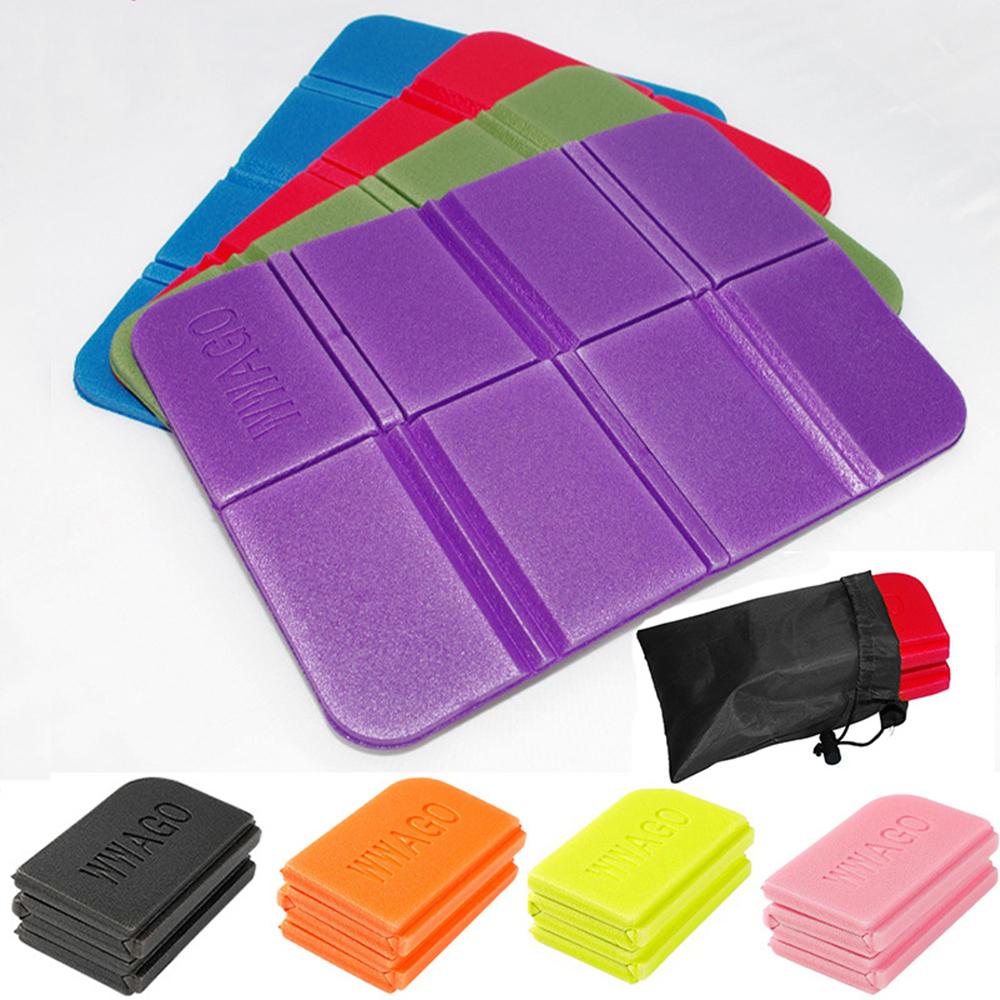 2Pcs Outdoor Mini Folding Mat Lightweight Waterproof XPE Foam Sitting Pad for Camping Hiking Picnic Sports Cushion etc