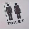 3D DIY Mann & Frau Toilettenaufkleber WC Türschild Abziehbilder Toilettenschilder Waschraum Beschilderung Plakette Wandaufkleber Dekor Abnehmbar