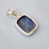 Geniune Blue Lapis Lazuli Gemstone 925 Sterling Silver Artisan Handmade Pendant
