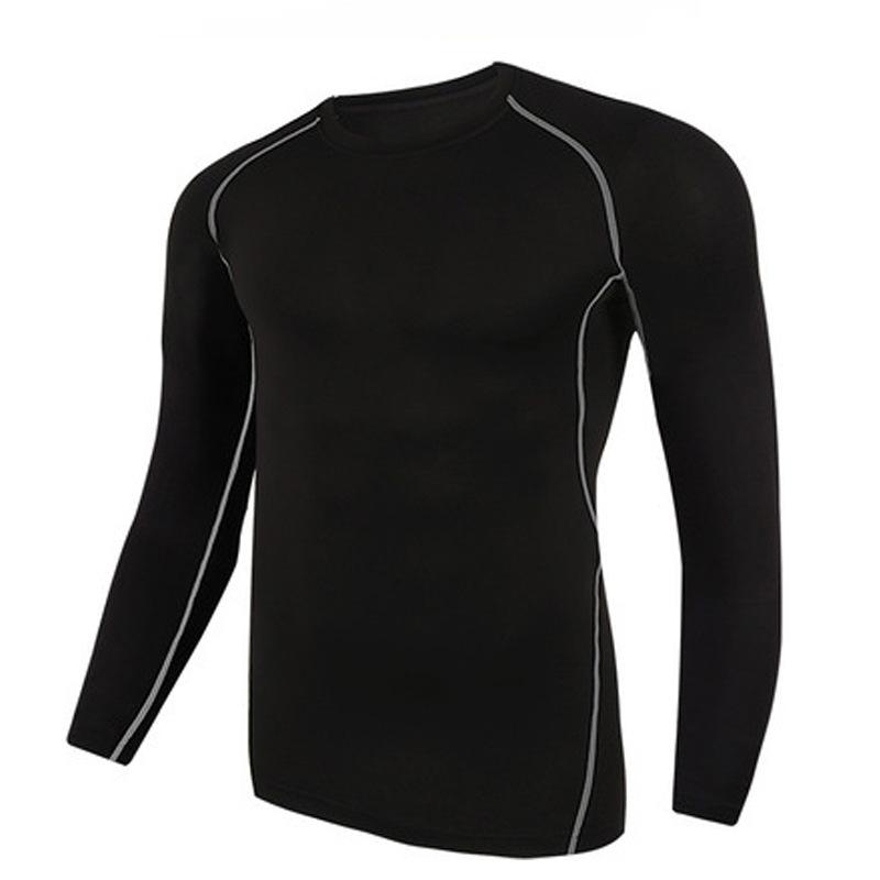 Herren Herbst/Winter Basketball Langarm Fitness Tights - Atmungsaktive, Hochelastische Basisschicht zum Laufen und für Sport