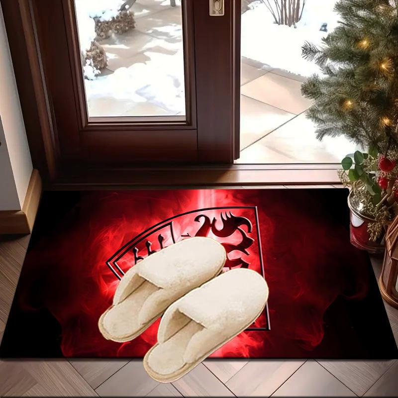 Vfb Fc Crest Printed Area Rug for Office, Chair Rug, Decorative Carpet Floor Mat, Large Size Fan gifts Christmas gifts