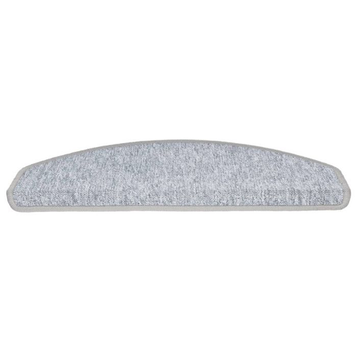 VidaXL 15x Tapis d'Escalier Tapis de Marche d'Escalier Protection d'Escalier Surface Antidérapante Intérieur Maison Gris 133887