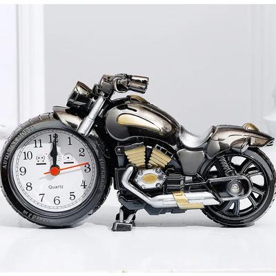 Fashion Creative Motorcycle Alarm Durable Clock Vintage Bedside Clock Funny Multipurpose Desktop Ornament