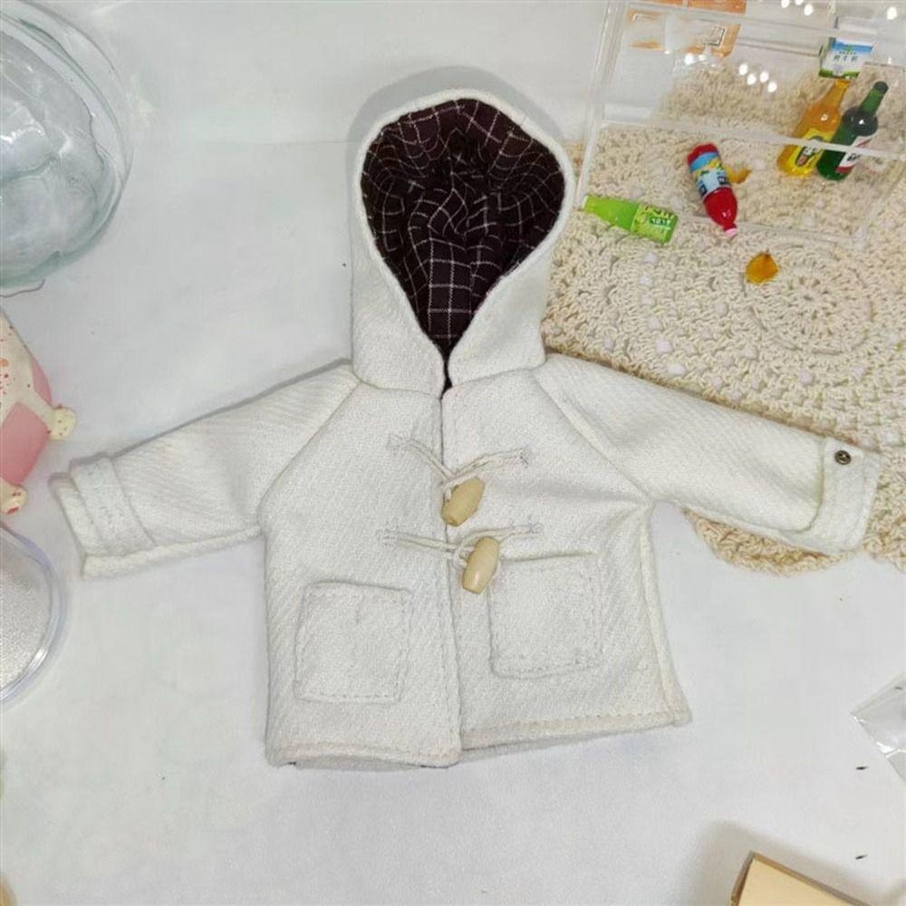Fashion Doll Winter Overcoat Casual Wear Horn Button Coat Tops for 1/6 BJD 30cm Dolls DIY Toys