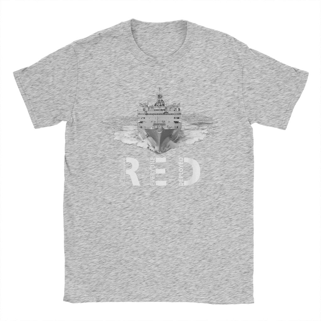 Unisexs TShirt RED Friday Remember That Everyone has Deployed a Military Cotton Tees Short Sleeve T Shirts Round Collar Clothes