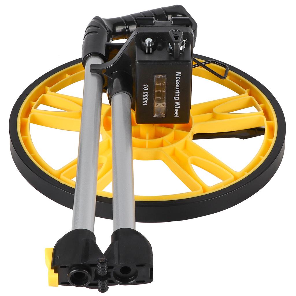 Foldable Distance Measuring Wheel, Material, Anti Slip Wheel, Large Folding Handle, High Accuracy, for Roads, Pavements, Land