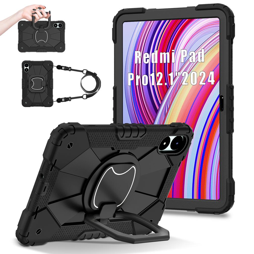 For Xiaomi Redmi Pad Pro 5G/Pad Pro/Poco Pad 4G Kickstand Case Silicone+PC Tablet Cover