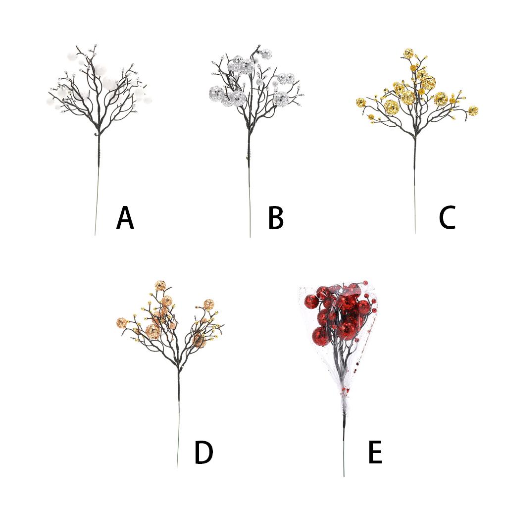 Weihnachten Künstliche Beeren Kunststoff Blume Zweig Simulation Schlafzimmer Kamin Hochzeit Weihnachten Baum Dekoration Ornamente