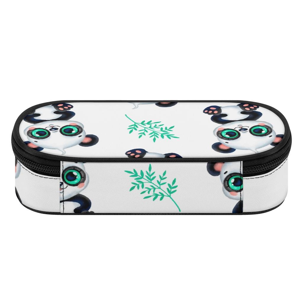Pencil Case High Capacity 300D Polyester Easy Open Zipper with Main Compartment Mesh Pocket and Pen Slots for School and Study