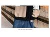 Men's Plus Size Color Block Sweater - Loose Fit, Korean Style, Round Neck Pullover for Autumn and Winter
