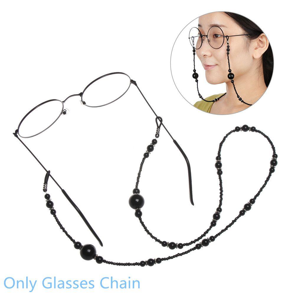 

Anti-slip Imitation Pearl Eyeglass Lanyard Glasses Necklace Glasses Chain Eye wear Accessories чорний