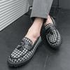 Fashion 38-46 Thick soled casual men's Slip on shoes Trendy tassel design style Fashion party and nightclub Hairstylist work shoes