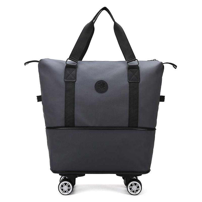 Stylish and simple business trip with wheels Expandable hand luggage bag Dry and wet separation Fitness yoga bag Can cover tie rod