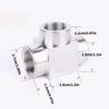 Industrial T Type Stainless Steel Tees Fitting High Pressures Corrosion Resistant for Plumbing Irrigation Daily Use
