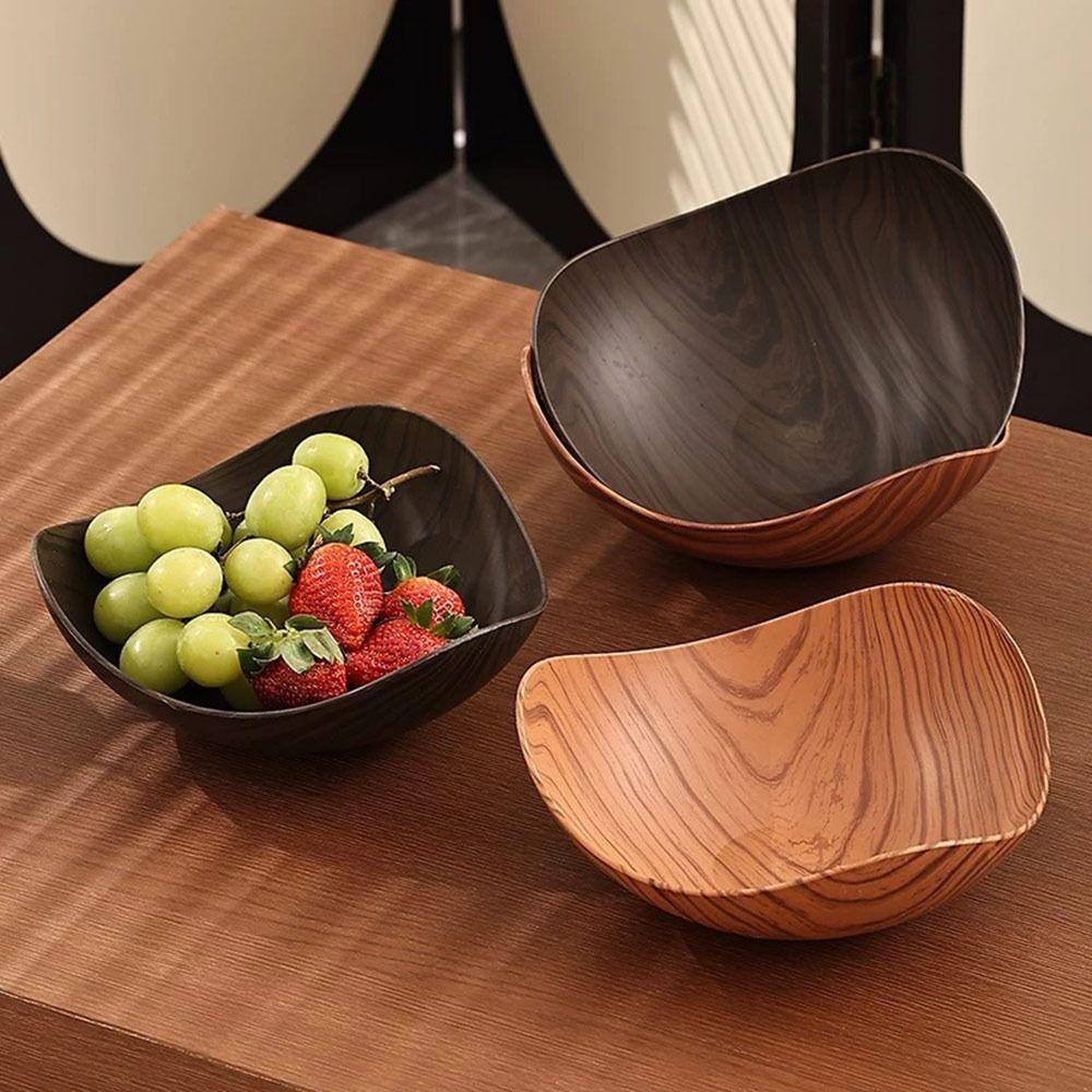 Japanese Plastic Dining Plate Fruit Tray Dish Desktop Snack Picnic Plate  Household Desktop Storage