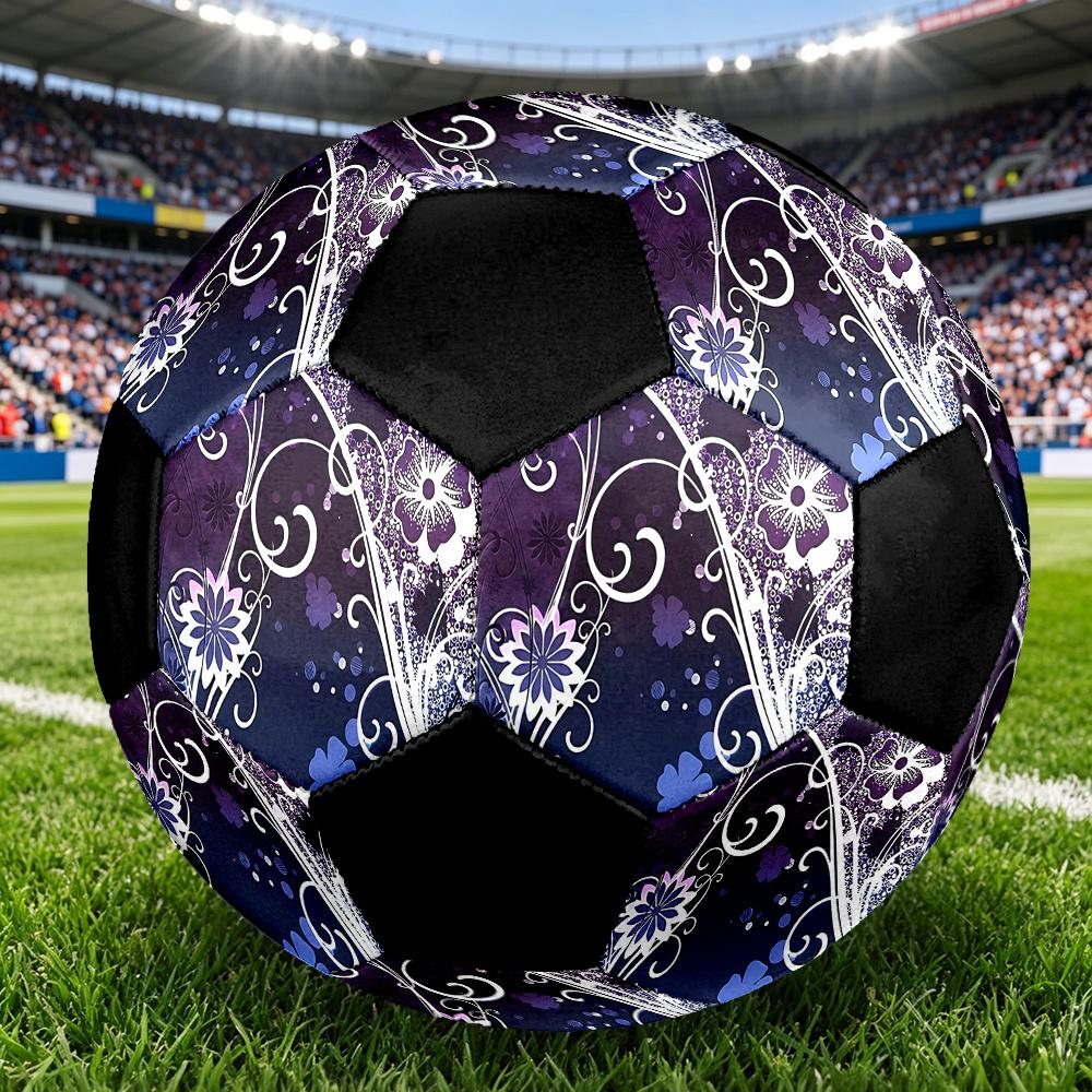 1PC Floral Fantasy Soccer Ball Size 5 Football Machine Sewn Indoor/Outdoor Universal Football Surprise Collection n97