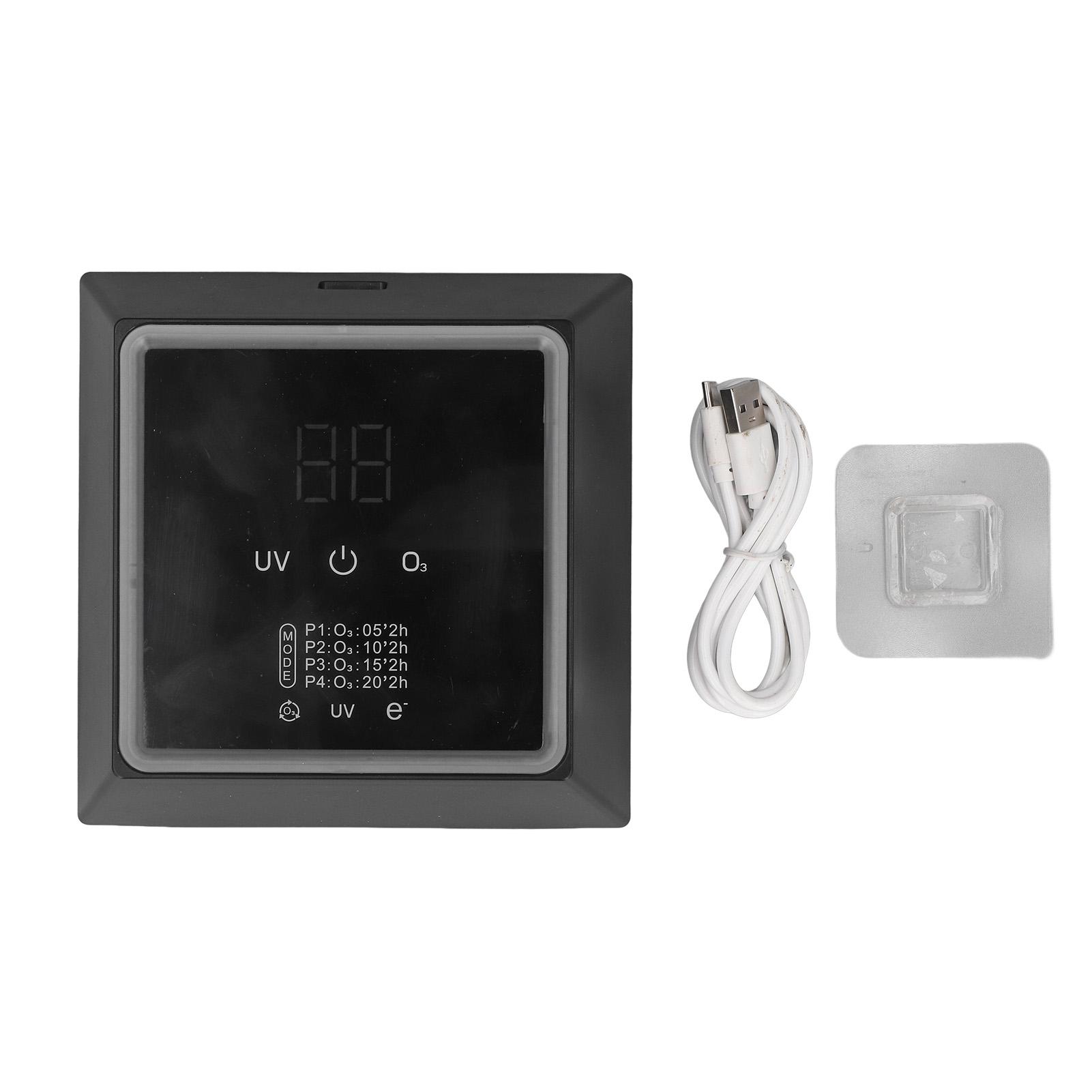 

Очиститель воздуха с отрицательными ионами для дома, тихий очиститель воздуха для спальни, офиса, кухни, пыли, домашних животных, запаха чёрный