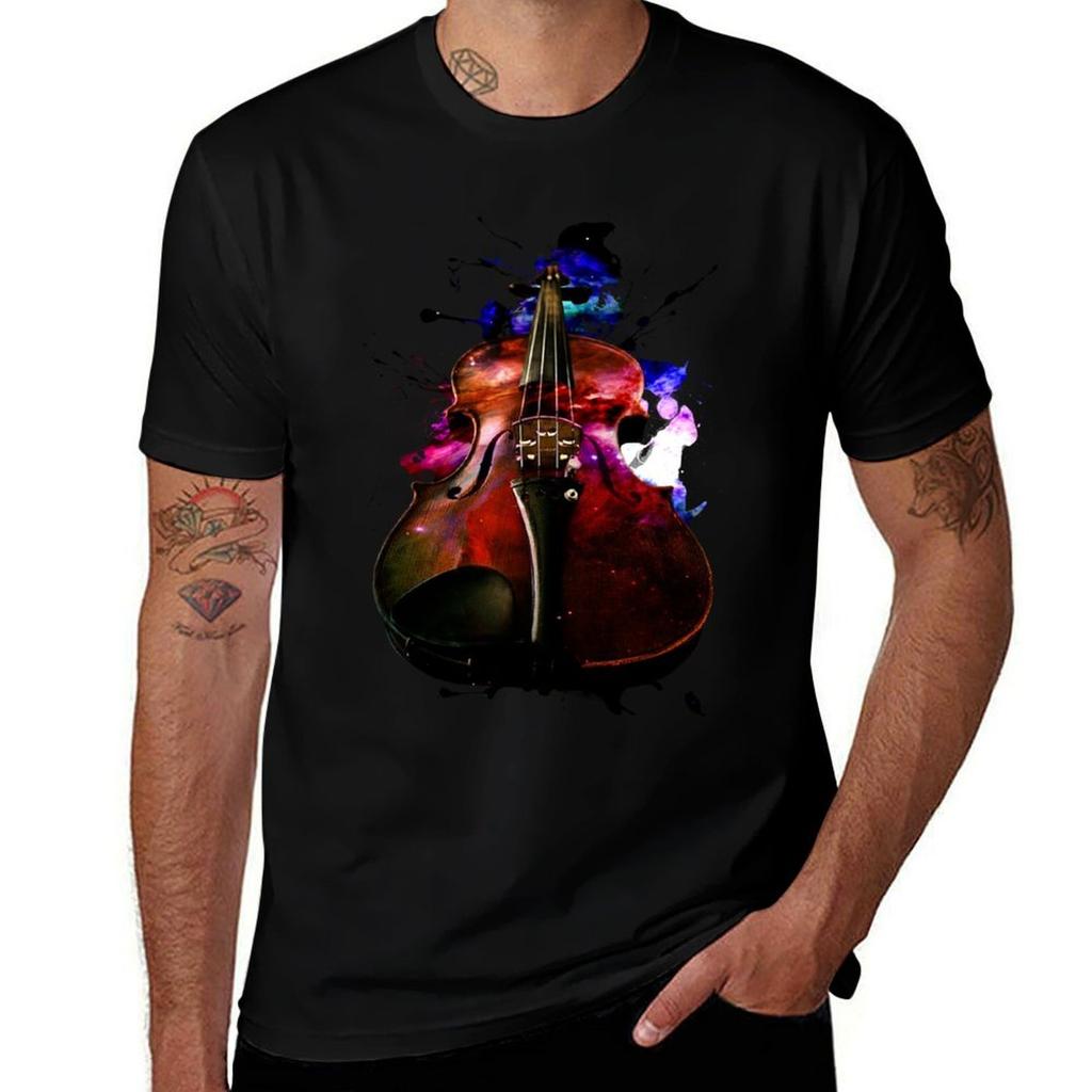 Violin Nebula Tshirt Holiday Party Tee Shirt Tshirt
