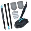 Tub Tile Scrubber Brush Cleaner Brush with Long Handle Scrub Brush Shower Cleaning Brush for Floor Door Bathroom Bath Kitchen