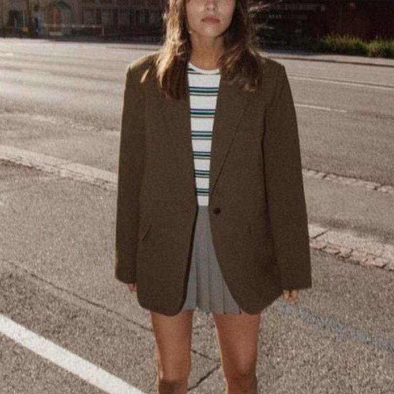 Spring New Women's Daily Work Clothing Basic Versatile Fashion Loose Casual Suit Jacket 1255887