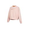 Sportswear Swoosh Knit Cropped Crewneck Pullover Sweatshirt Pink DO7212-601