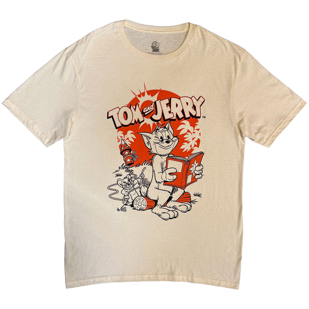 Tom  Jerry TShirt Rocket Natural OFFICIAL NEW XL