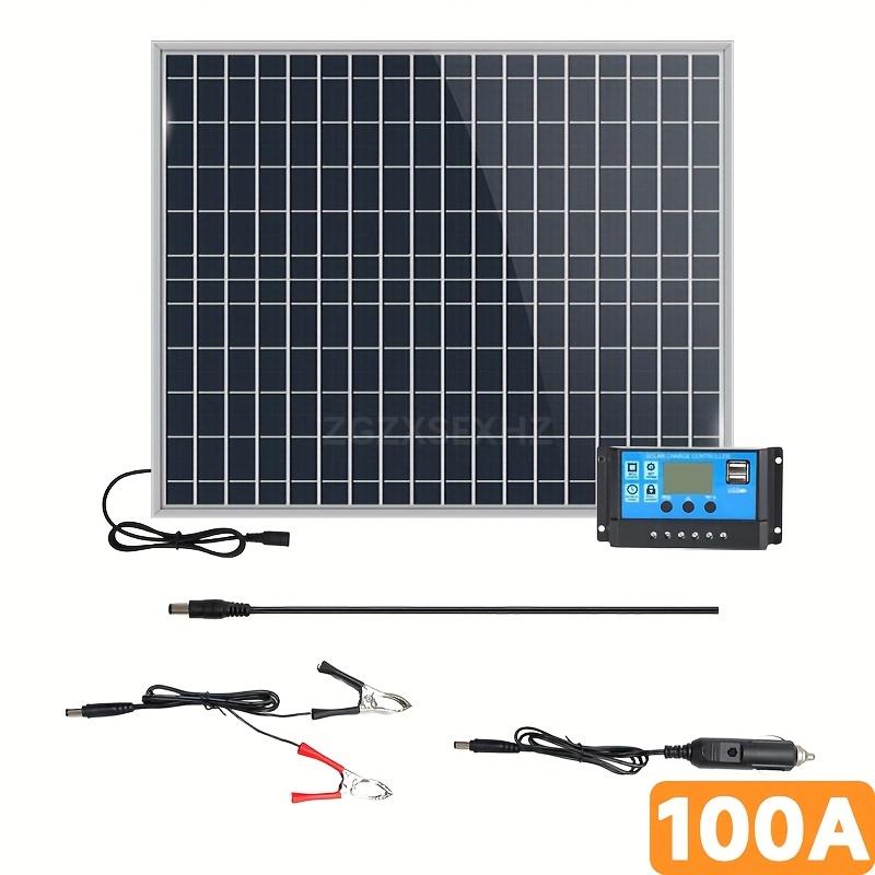 Portable Solar Panel 20W Solar Panel Kit Set IP65 Waterproof with Alligator Clip Solar Cell Solar Panel for Home Outdoor Camping