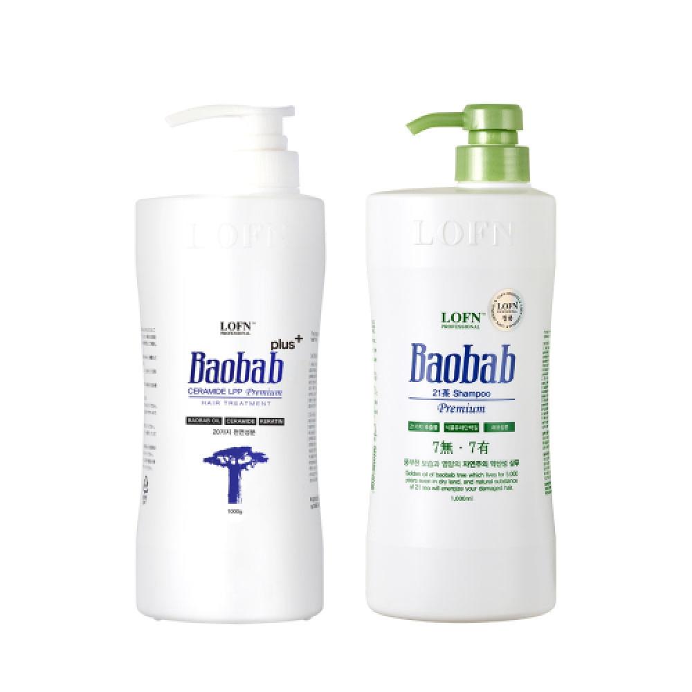 Lofn Baobab Lpp National Treatment Plus 1000ml + Dry Shampoo 1000ml FREE