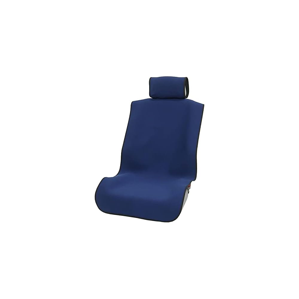 BONFORM AMZ Neoprene Seat Covers for Kei Cars/Regular Cars, Front Bucket Type, Side Airbag Compatible, Navy, 4683-50NV