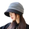 All-matched Pleated Equestrian Hat Autumn and Winter Casual and Fashionable Windproof Hat for Women Showing Their Faces Small Warm Baseball Cap