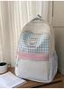 Schoolbag Foreign Soft Girl Girl Backpack Ins Japanese Cute Primary School Schoolbag Travel Plaid Cartoon Backpack