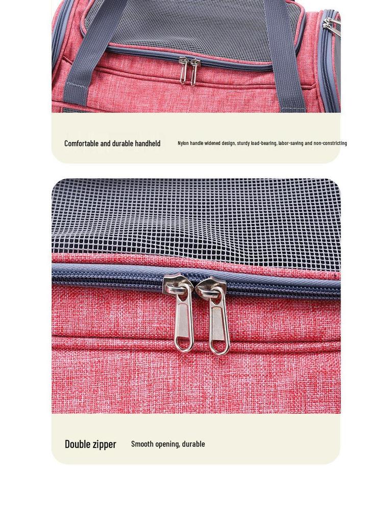 Portable Breathable Crossbody Cat Carrier: Lightweight, Fashionable Pet Travel Bag for Airline and Outdoor Use