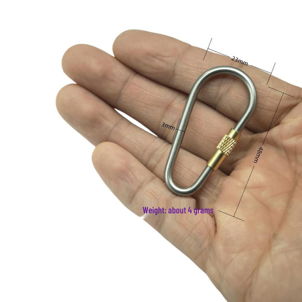 Titanium Legering Karabinier Vergrendelingshaak voor Kamperen en Backpacken