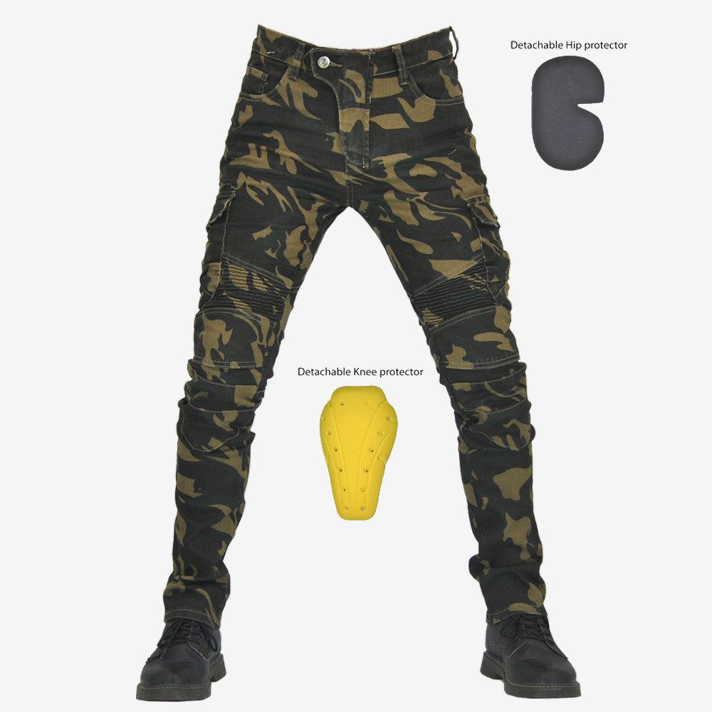 + Ropa de trabajo+múltiples bolsos+pantalones vaqueros de motocicleta para hombres+pantalones de ciclismo elásticos anticaída para motocicleta al aire libre