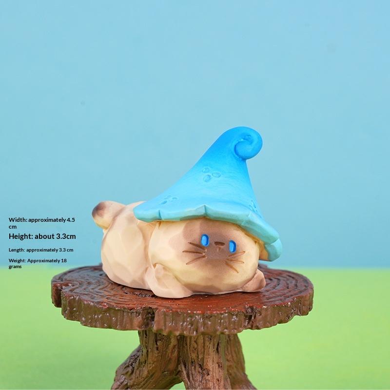 Neue Cartoon Fadcute Katze Pai Serie Harzfigur Ornament Premium-Textur Feiertags-Hausdekoration Modellspielzeug Überraschungsgeschenke