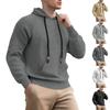 Men's Casual Solid-color Sweater, Knitted Small Checkered Sweatshirt, Stand-up Collar Patchwork Style Thickened Sweatshirt