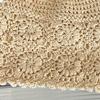Women'S Solid Color Crochet Hollow Knitted Hat Summer  Vintage Beanie