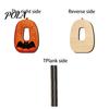 Halloween Themed Wood Crafts Wooden BOO Ornaments, Lettering Decorations, Rustic Bat Pumpkin Ghost Ornaments for Table Signs Tabletop Tiered