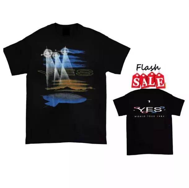 1984 Yes 90125 T-Shirt Tour Black Yes 99 Men Concert S-5xl Double Sided Unisex T-Shirt XL
